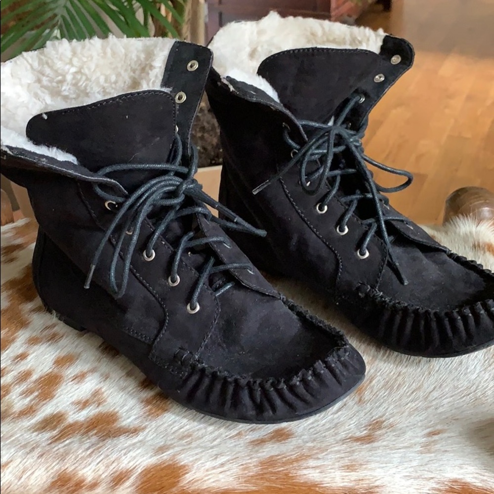 American Rag Fur Moccasin Booties